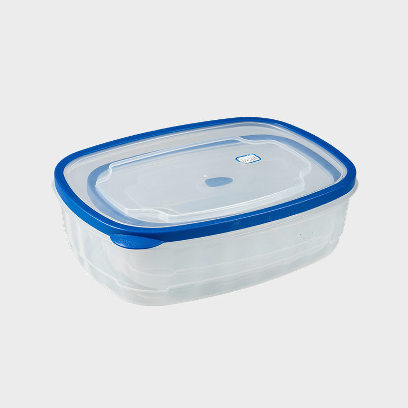 PFT005 Ticari Uzun Ömürlü Dikdörtgen PP+TPR Gıda Muhafaza Kabı 2'li Paket, Üst Kalıplı Havalandırmalı Kapaklı Set (3700ml + 6800ml)